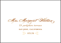Vintage Garland Letterpress Reply Envelope Design Small