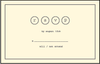 Vintage Librairie Letterpress Reply Postcard Front Design Small