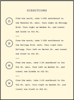Vintage Librarie Letterpress Direction Design Small