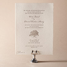 Walden Letterpress Invitation Design Small