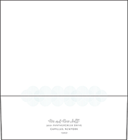 Wave Letterpress Envelope Design Small