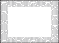 Wave Letterpress Placecard Flat Design Small
