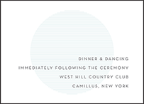 Wave Letterpress Reception Design Small
