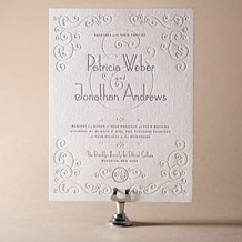 Weber Letterpress Invitation Design Small