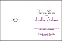 Weber Letterpress Program Design Small