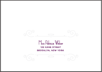Weber Letterpress Reply Envelope Design Small