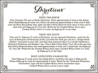 Westley Letterpress Direction Design Small
