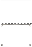 Westley Letterpress Placecard Fold Design Small