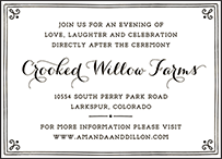 Westley Letterpress Reception Design Small