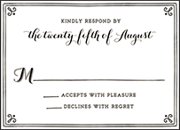 Westley Letterpress Reply Design Small