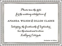 Westley Letterpress Save The Date Design Small