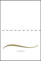 Whisper Letterpress Placecard Fold Design Small