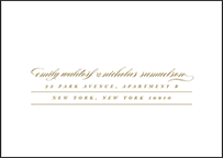 Whisper Letterpress Reply Envelope Design Small