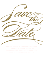 Whisper Letterpress Save The Date Design Small