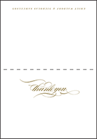 Whisper Letterpress Thank You Card Fold Design Small