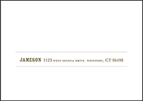Wicklow Letterpress Reply Envelope Design Small