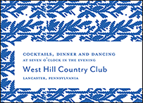 Willow Letterpress Reception Design Small