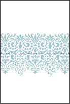 Wisteria Letterpress Placecard Fold Design Small