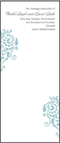 Wisteria Letterpress Program Tea Design Small
