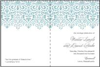 Wisteria Letterpress Program Design Small