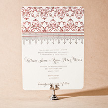 Nouveau Letterpress Invitation Design Small