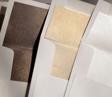 Custom Metallic Envelope Liners
